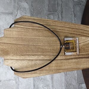 RLM Studio Sterling Silver/Brass Geometric Necklace